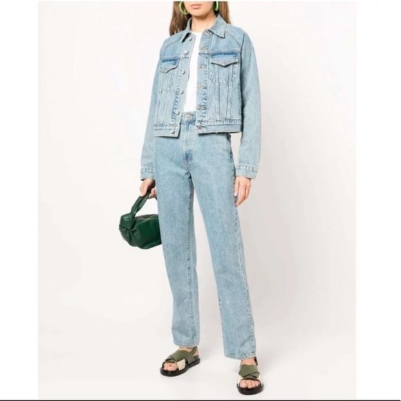 SLVRLAKE Raglan Trucker Jean Jacket Medium - Picture 4 of 10